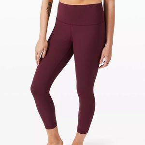 Purple LuluLemon Cropped leggings, size 6